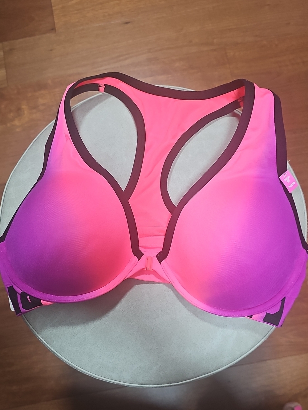 PINK Victoria's Secret Pink to Purple Ombre Racerback Sports Bra